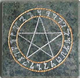 Altar tile with Theban alphabet
